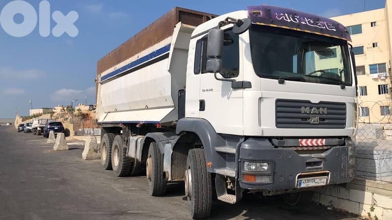 Camion عقرب قلاب مسجل نمرة بيضا 1