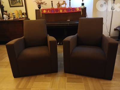 Hughes Chevalier armchairs