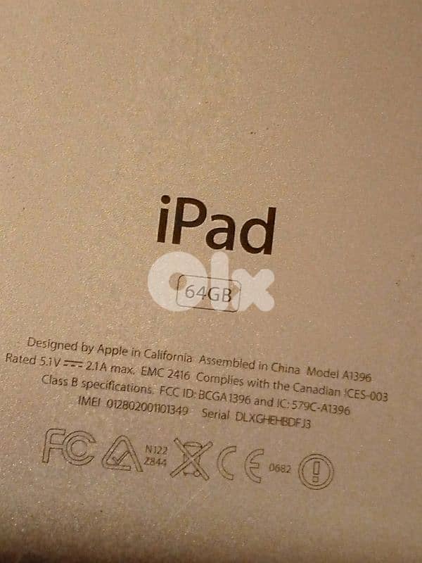 iPad 64 giga not working for 10$ 3