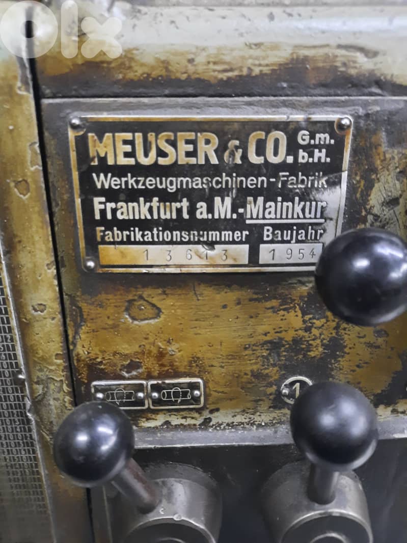 مخرطة حديد عدد ٢. الكبير الماني والصغير اميركاني. 5