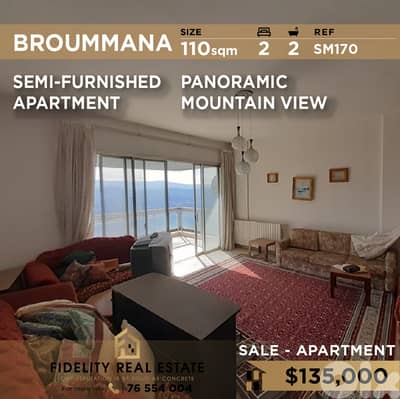 Apartment for sale in Broummana SM170 شقة  للبيع في برمانا