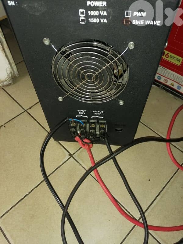 Aps&ups 1000va + بطارية ٢٣٠ امبير 3