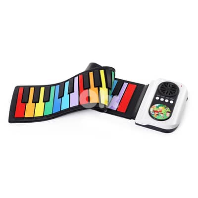 Roll Up Keyboard Piano Portable Foldable Silicone Piano 37 Key with Sp