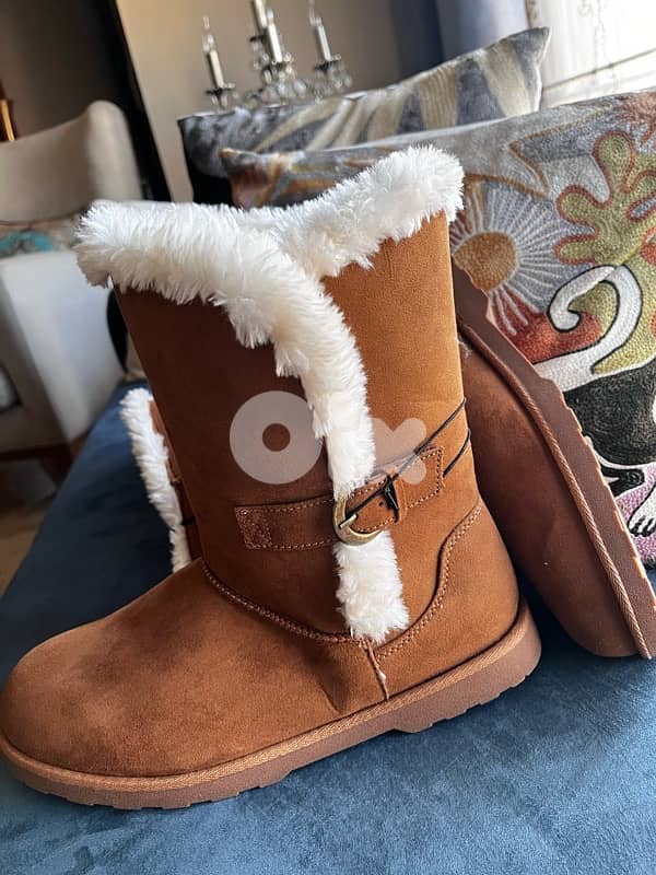 COMFY WINTER SUEDE BOOTS UGG STYLE 3