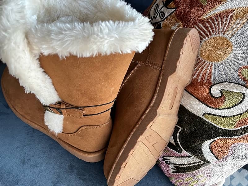 COMFY WINTER SUEDE BOOTS UGG STYLE 6