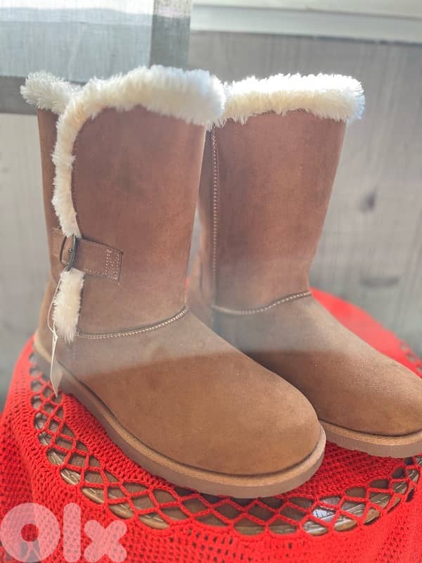 COMFY WINTER SUEDE BOOTS UGG STYLE 8