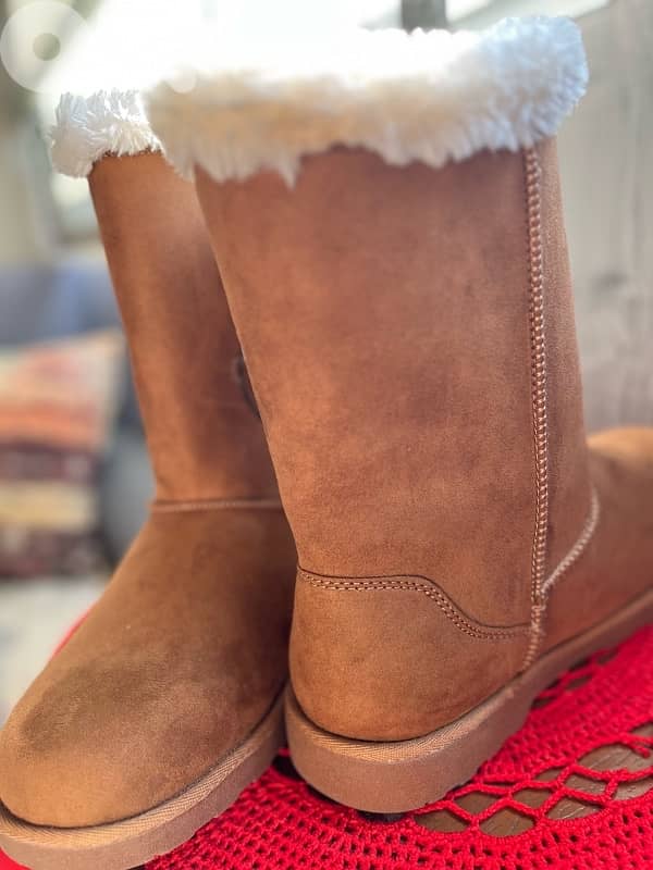 COMFY WINTER SUEDE BOOTS UGG STYLE 9