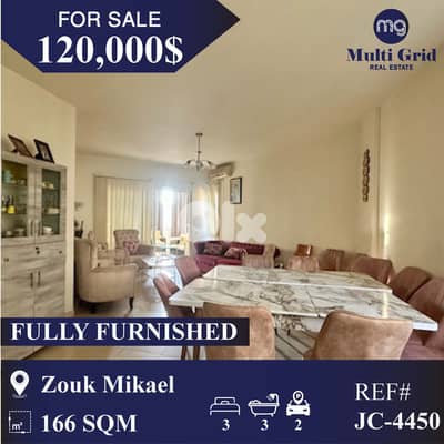 JC-4450 / Apartment for Sale in Zouk Mikael, شقة للبيع في زوق مكايل