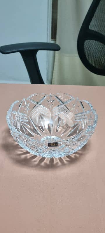 BOHEMIA Crystal Bowl Made in Czech Republic