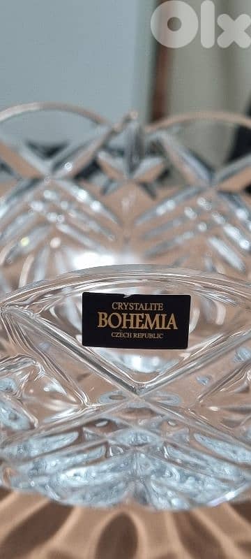 BOHEMIA Crystal Bowl Made in Czech Republic 1