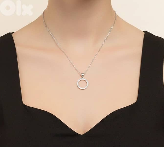 New silverS925 plated waterproof necklaces 1