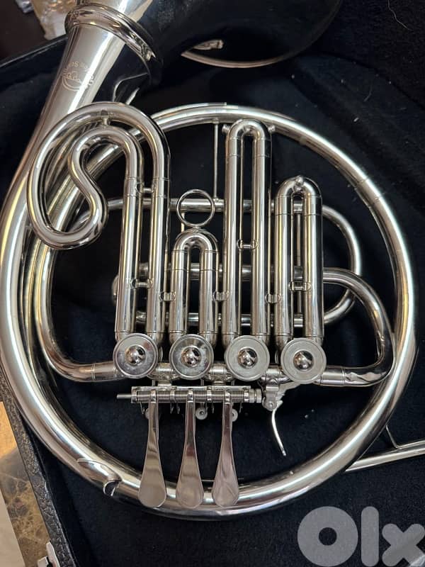 French horn second hand silver color 3