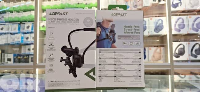 ACEFAST NECK PHONE HOLDER CLAMP TYPE NECK-HANGING HOLDER E33