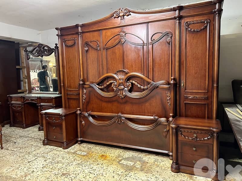 غرفة نوم خشب زان 4