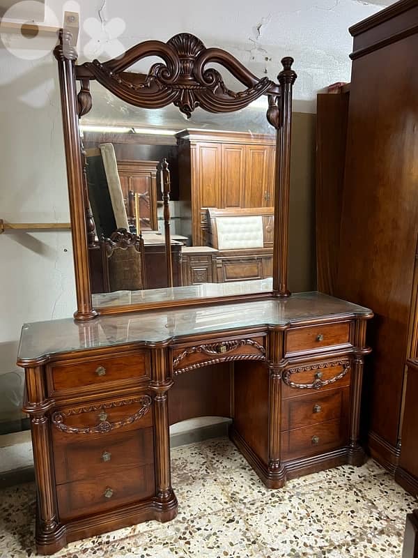 غرفة نوم خشب زان 9