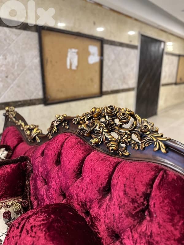 صالون شغل مصر خشب زان حفر يد 9