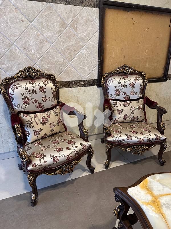 صالون شغل مصر خشب زان حفر يد 12