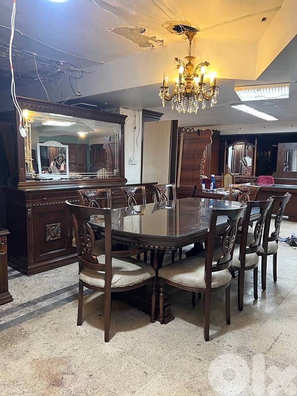 غرفة سفرة خشب زان 2