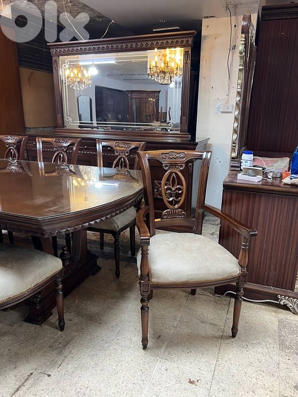 غرفة سفرة خشب زان 4