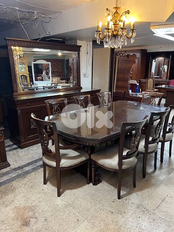 غرفة سفرة خشب زان 5