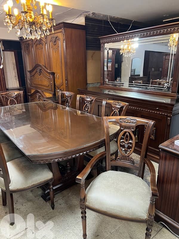 غرفة سفرة خشب زان 7