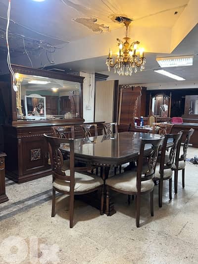 غرفة سفرة خشب زان