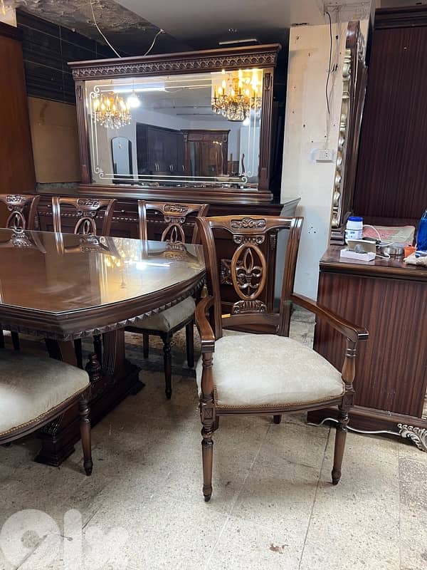 غرفة سفرة خشب زان 2