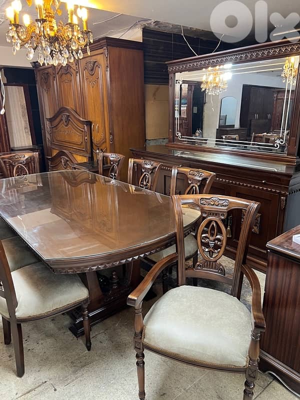 غرفة سفرة خشب زان 4