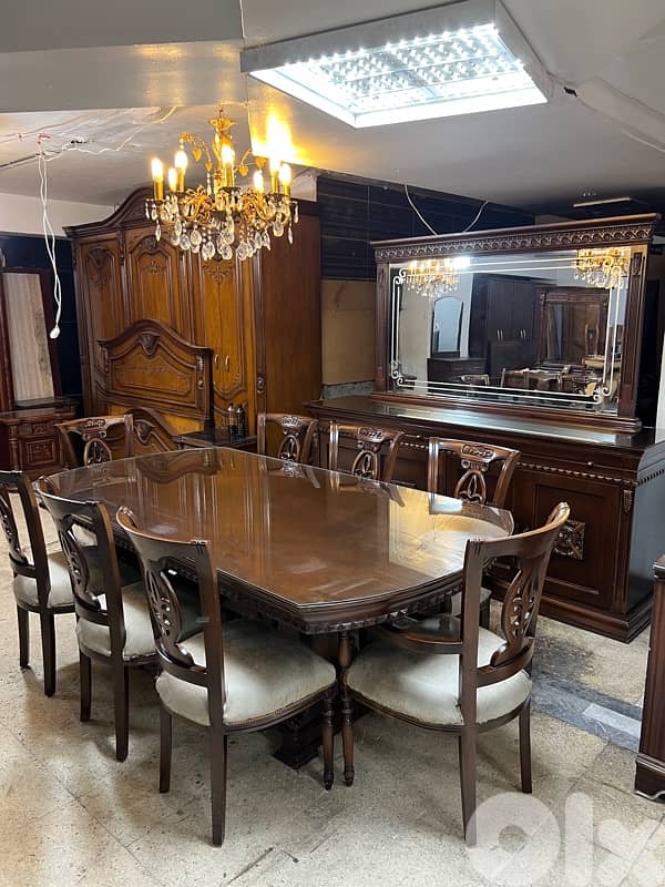 غرفة سفرة خشب زان 5