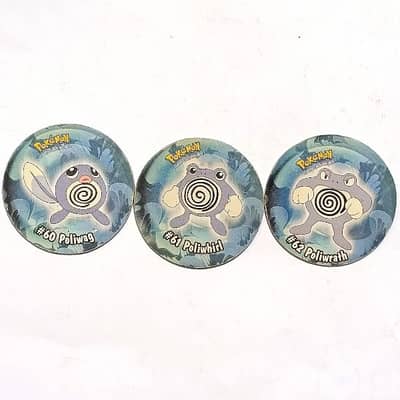 Vintage Lebanese Pokemon pogs