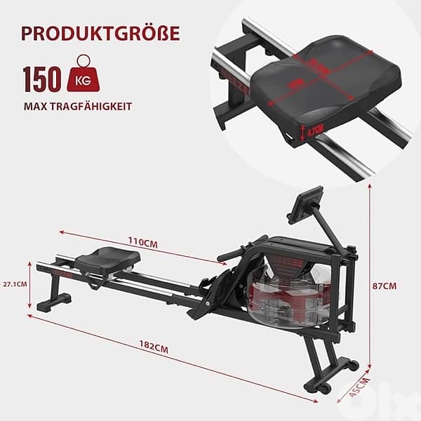 Neezee Rowing Machine, Rowing Machine for Home 4