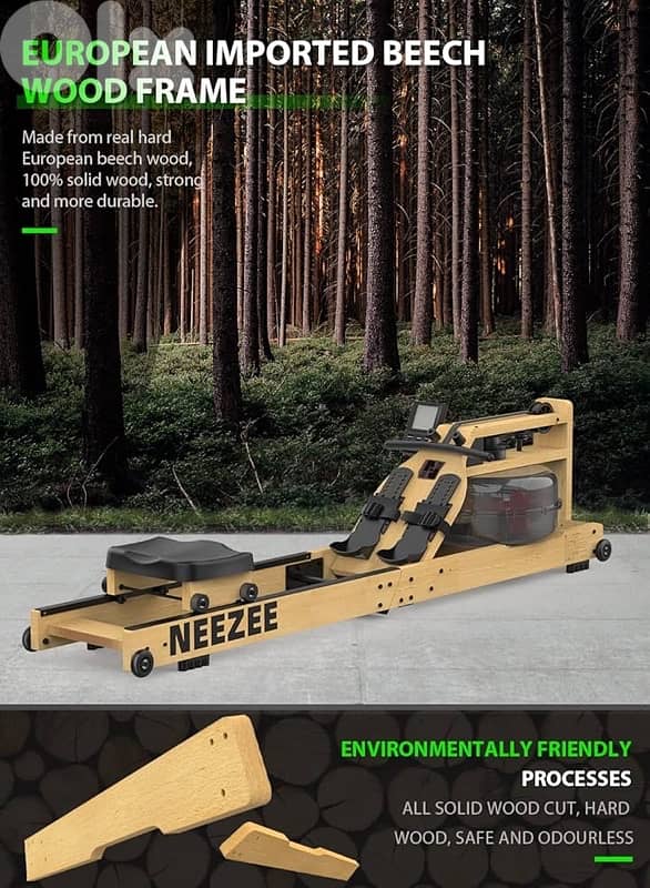 Neezee Rowing Machine, Water Rowing Machine Foldable 2