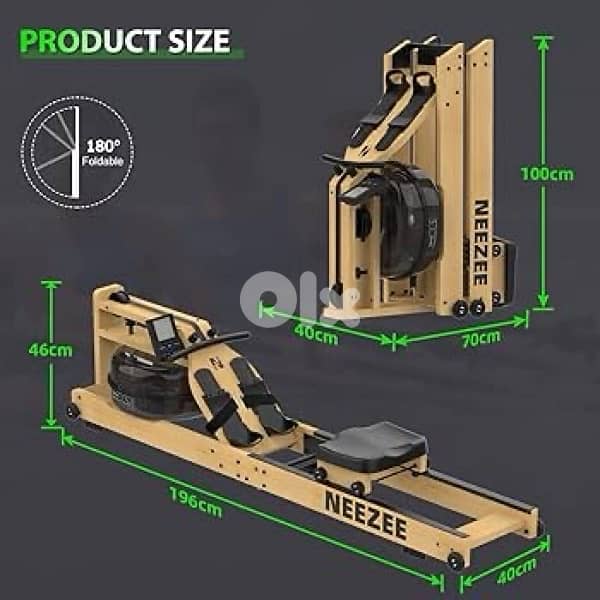 Neezee Rowing Machine, Water Rowing Machine Foldable 3