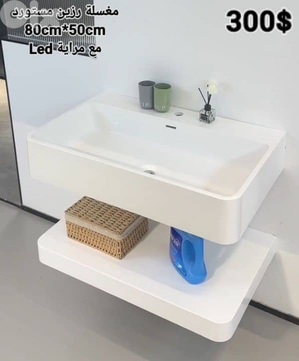 مغسلة بودرة رخام. Rock basin 9