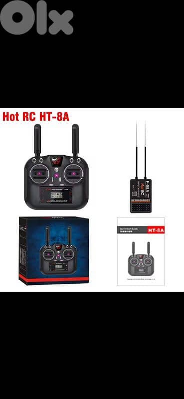 Hot Rc 8channel Transmitter with receiver (Radio, Remote controll)