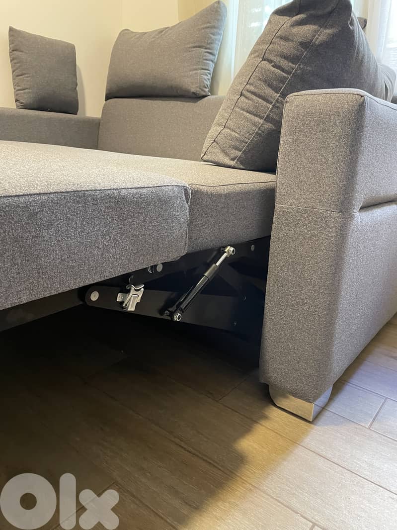 New grey big sofa and bed 3