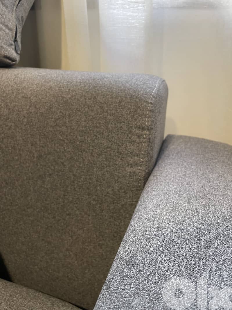 New grey big sofa and bed 4