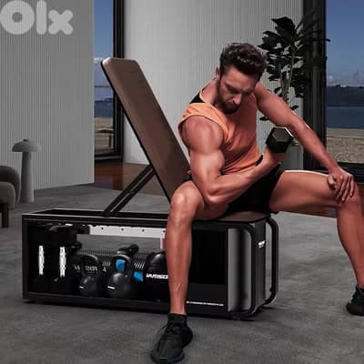 Strength Meets Convenience Foldable Workout Bench with Storage - $290