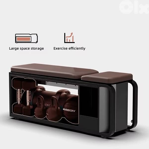 Strength Meets Convenience Foldable Workout Bench with Storage - $290 2