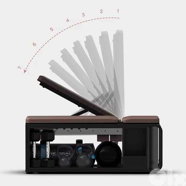 Strength Meets Convenience Foldable Workout Bench with Storage - $290 4