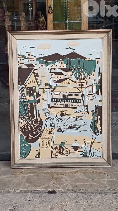 لوحة رسم زيتي اوروبية 1