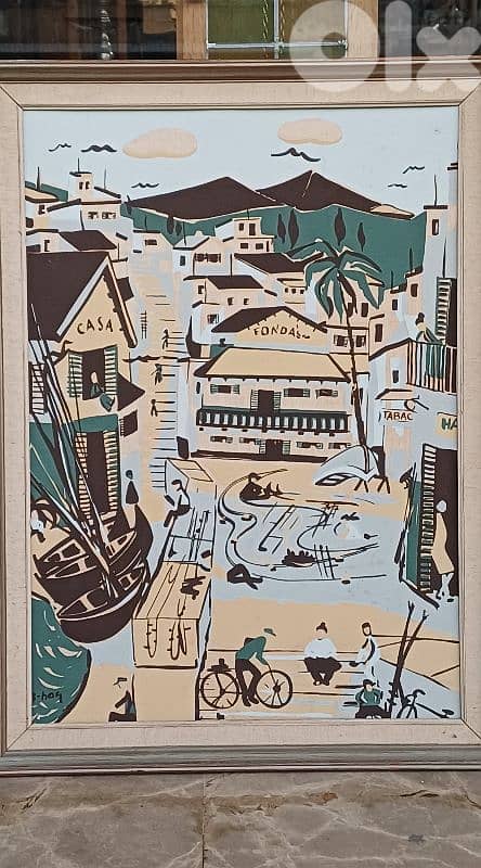 لوحة رسم زيتي اوروبية 3