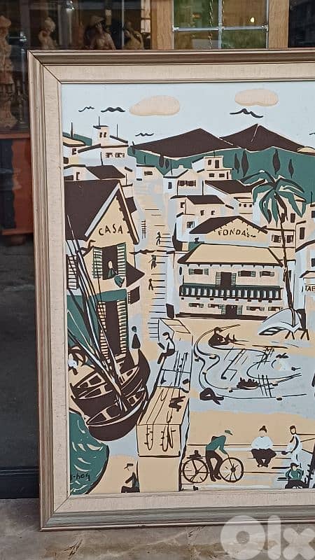 لوحة رسم زيتي اوروبية 6