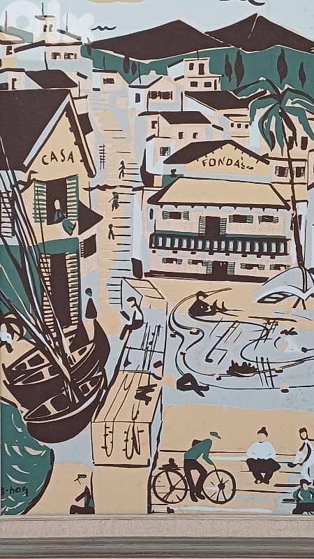 لوحة رسم زيتي اوروبية 10