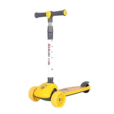 Foldable Kid's Scooter with LED Lights and Music - سكوتر أطفال قابل لل