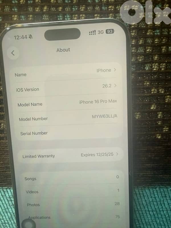 iphone 16 pro max eSim 3