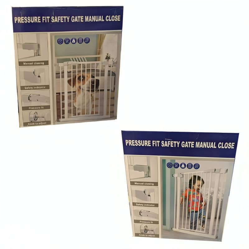 Adjustable Kids Safety Gate with Manual Close - بوابة أمان للأطفال 1