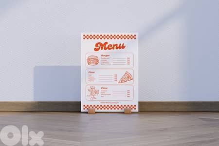 Restaurant Menu Design تصميم قائمات طعام