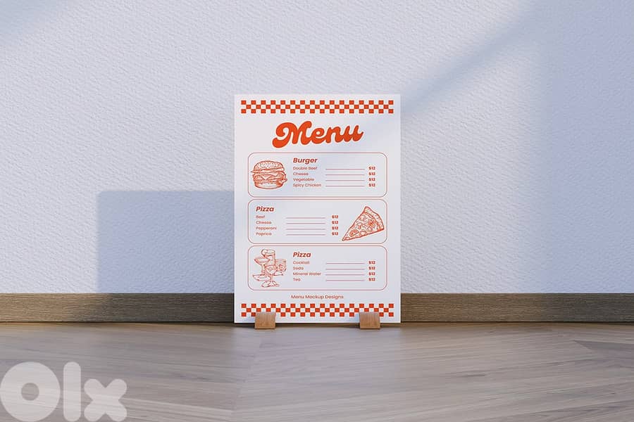 Restaurant Menu Design تصميم قائمات طعام 3