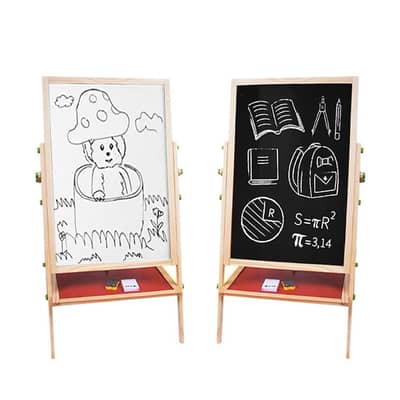 Foldable Double-Sided Drawing Board for Kids 65 x 35 x 37 cm - لوح رسم